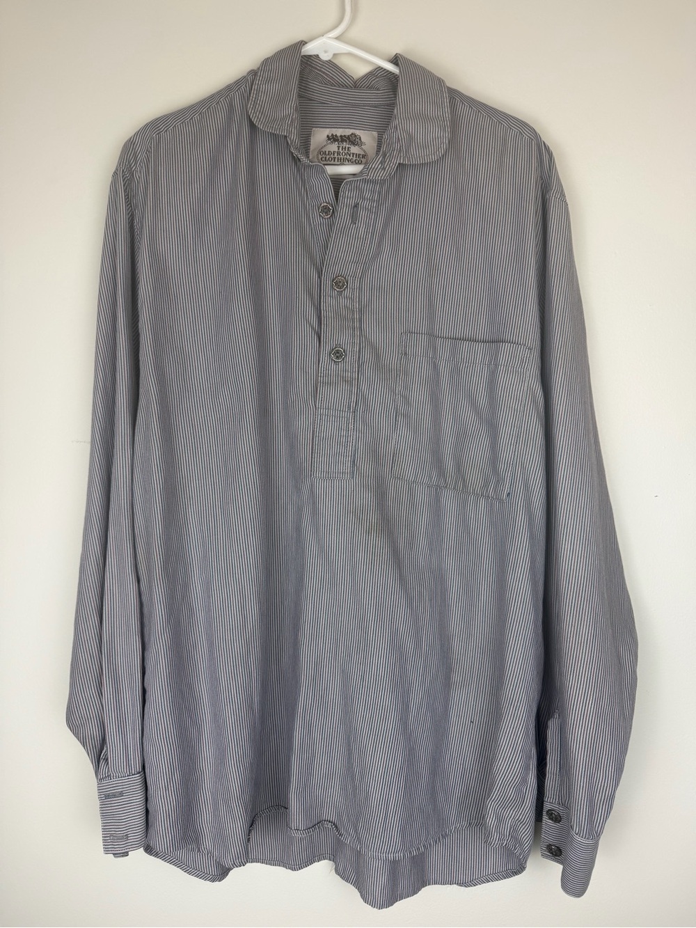 THE OLD FRONTIER CLOTHING CO Vintage Railroad Stripe Pullover Shirt